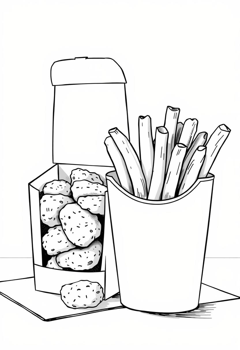 Food Coloring Pages