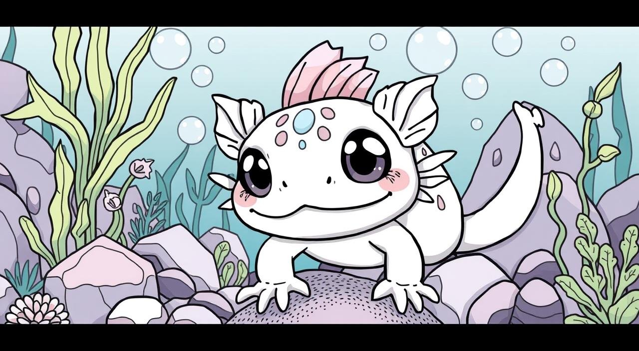 Axolotl Coloring Pages