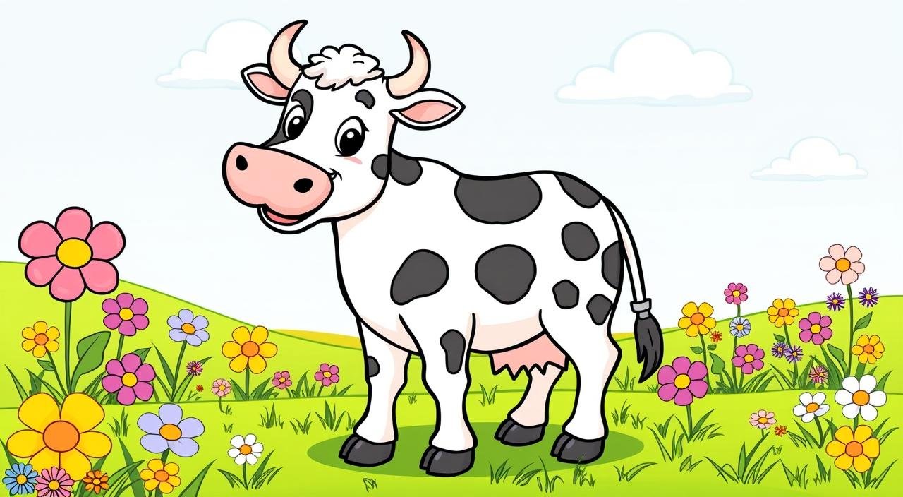 Cow Coloring Pages