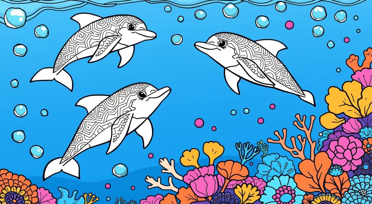 Dolphin Coloring Pages