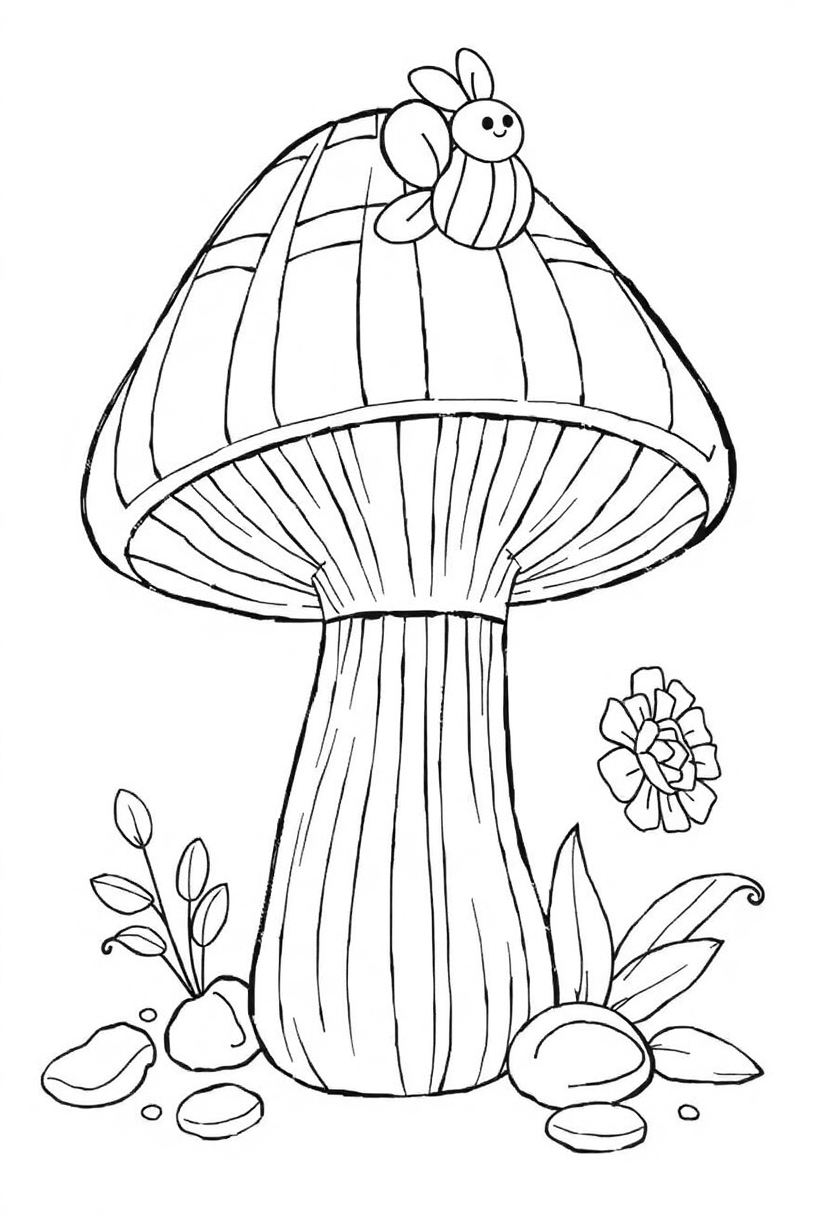 Mushroom Coloring Pages
