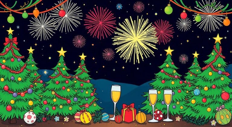 New Years Coloring Pages