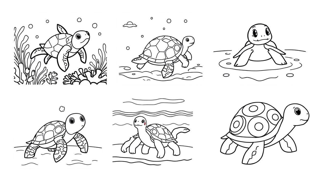 Turtle Coloring Pages