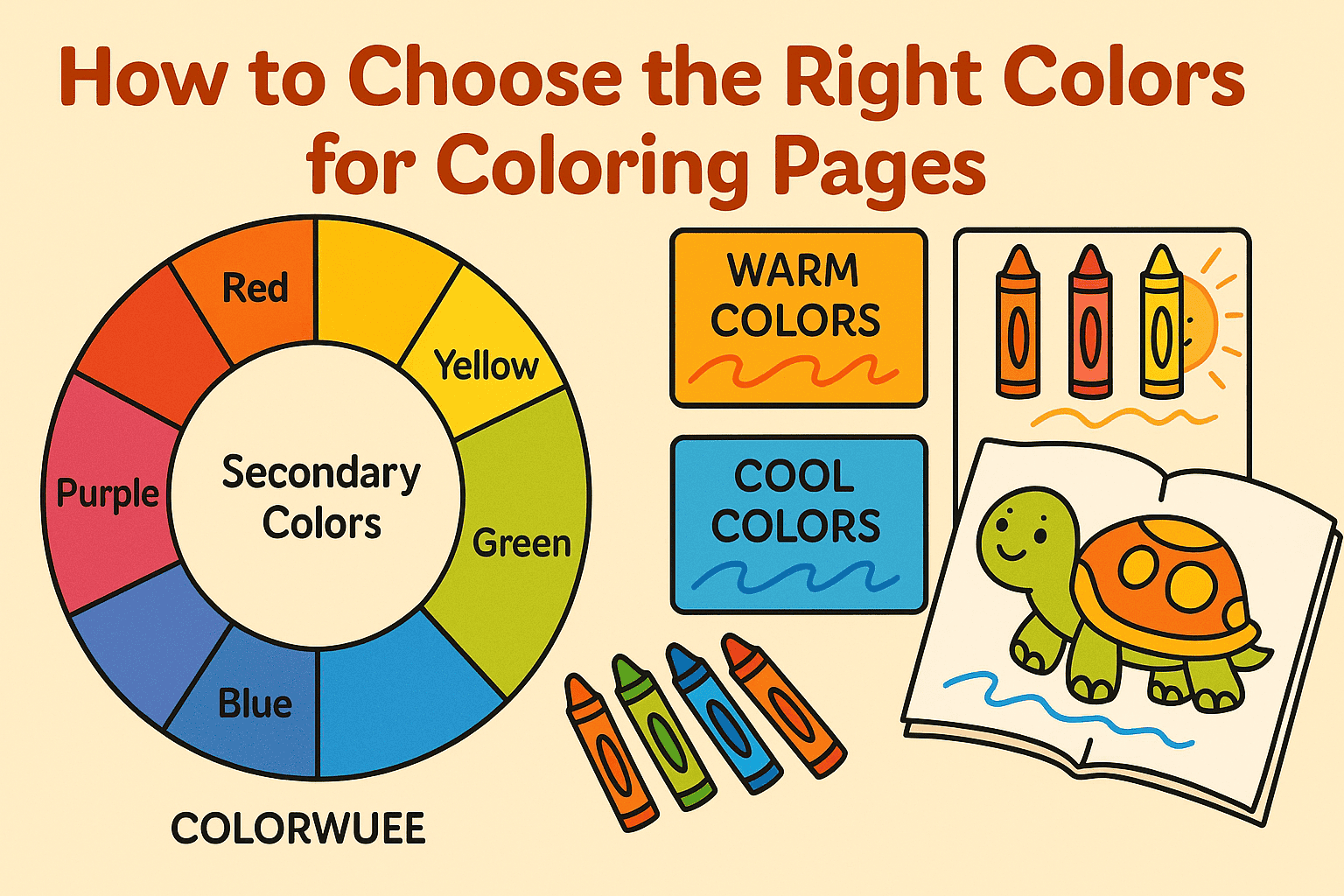 How to Choose the Right Colors for Coloring Pages (Guide for Kids & Parents)